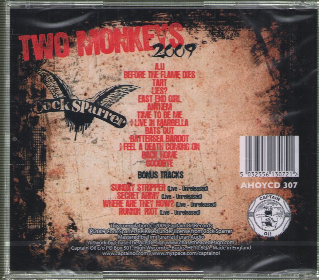 Cock Sparrer - Two Monkeys 2009 - Cd