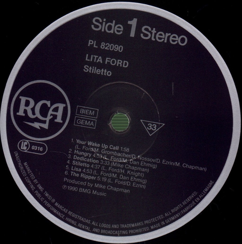 Lita Ford - Stiletto - Lp