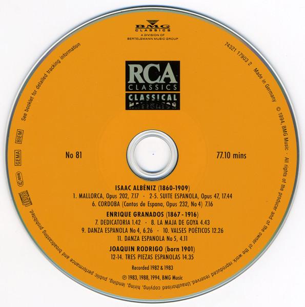 Julian Bream - Albéniz, Granados, Rodrigo -Spanish Guitar Recital - Cd