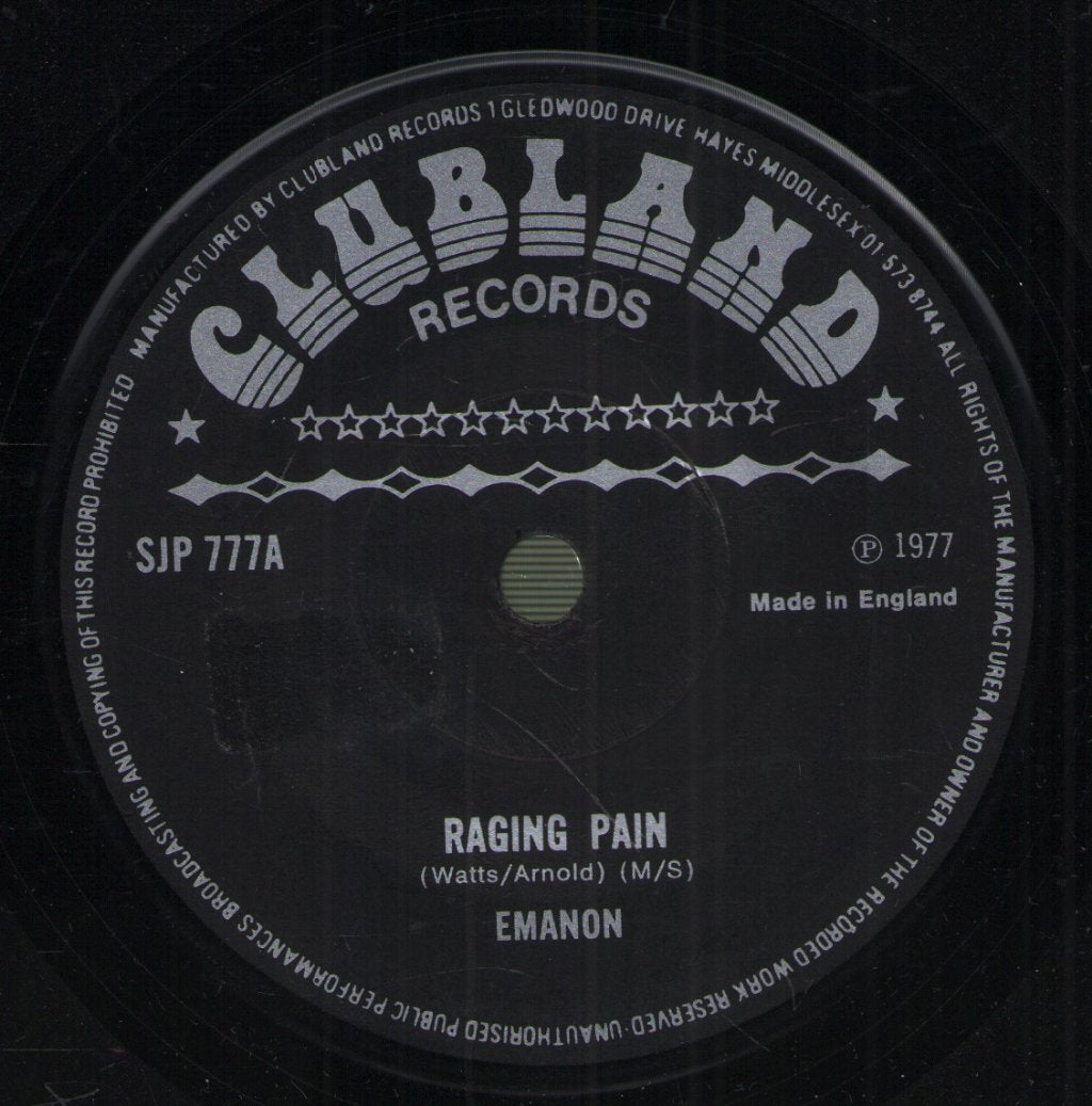 Emanon - Raging Pain - 7 Inch