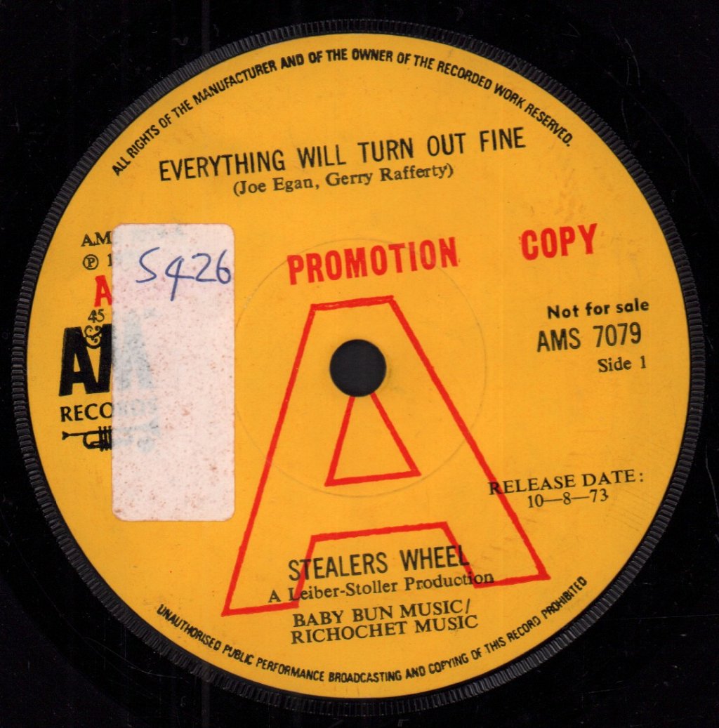 Stealers Wheel - Everything Will Turn Out Fine - 7 Inch