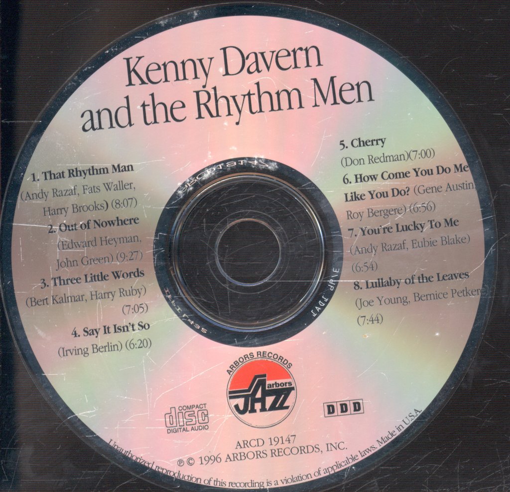 Kenny Davern And The Rhythm Men - Kenny Davern And The Rhythm Men - Cd