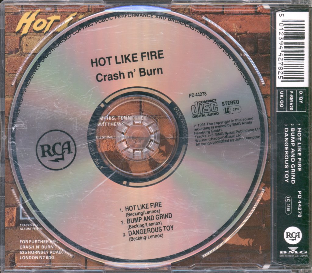 Crash N Burn - Hot Like Fire - Cd