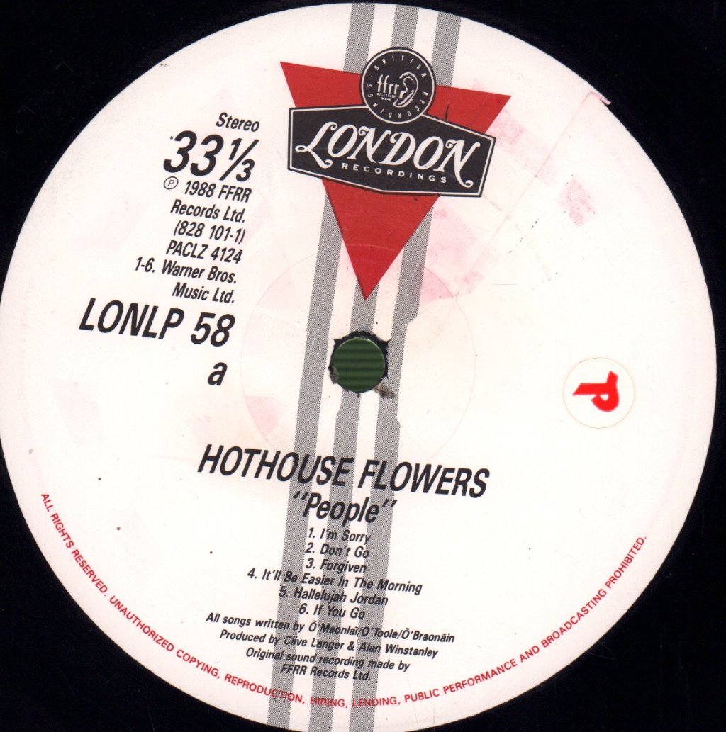 Hothouse Flowers - People - Lp