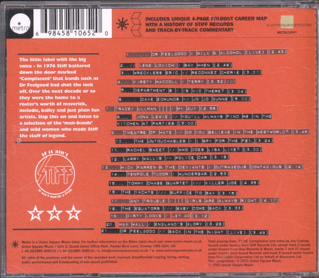 Various Artists - If It Ain't Stiff... (A Stiff Records Collection) - Cd