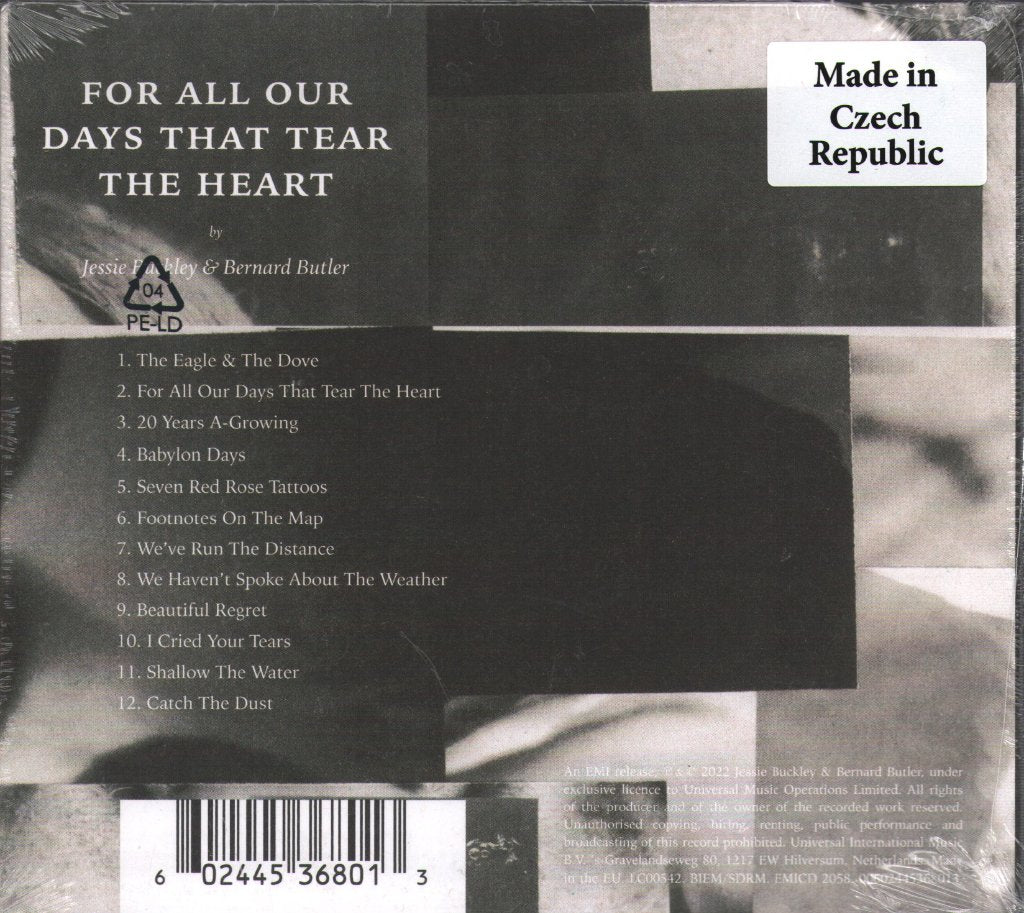 Bernard Butler - For All Our Days That Tear The Heart - Cd