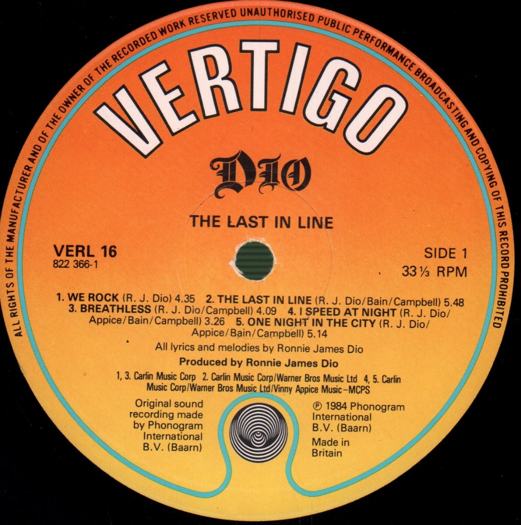 Dio - Last In Line - Lp