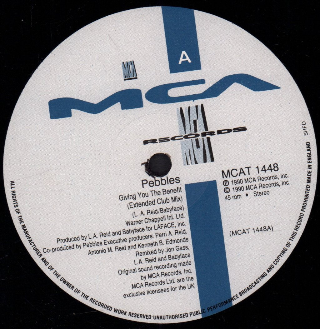 Pebbles (Female Singer) - Giving You The Benefit - 12 Inch