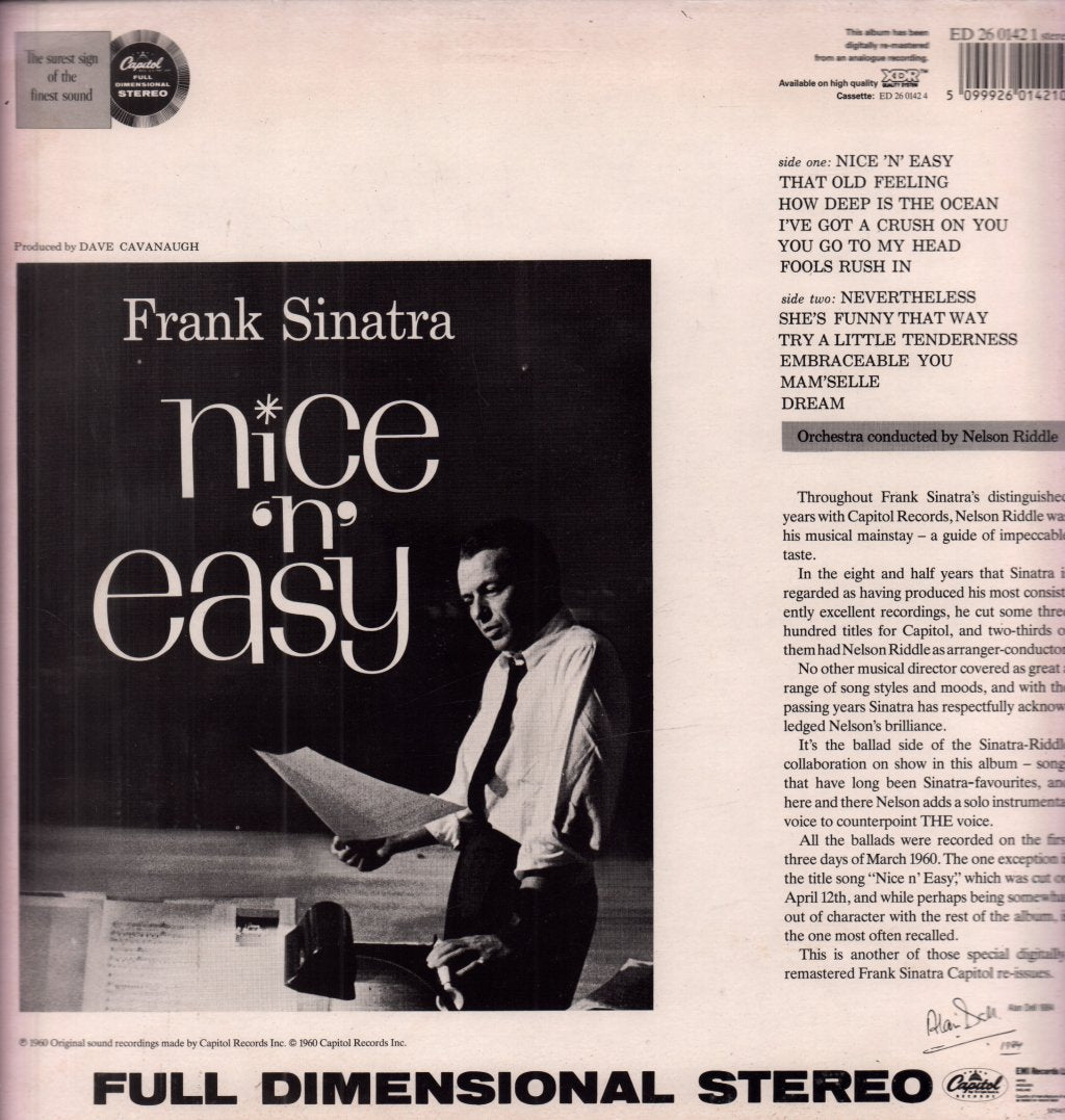 Frank Sinatra - Nice N Easy - Lp