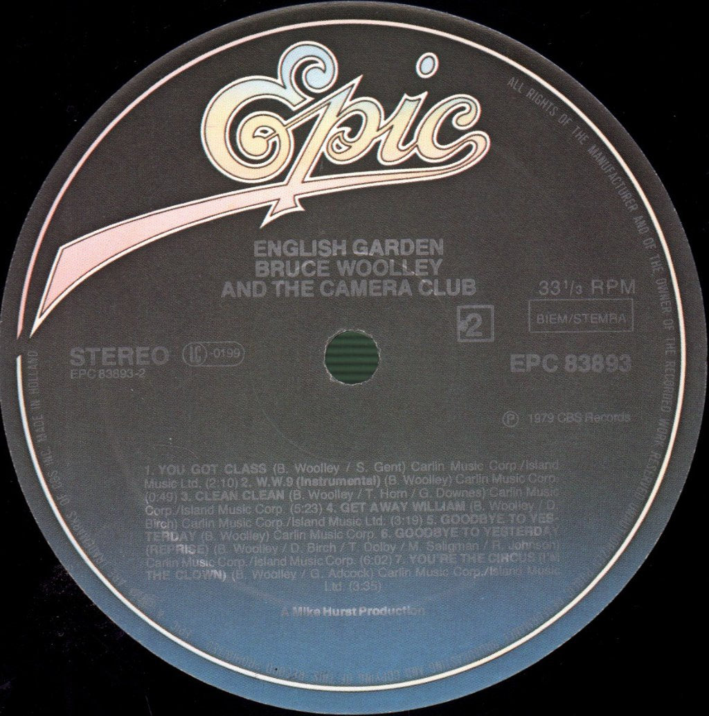 Bruce Woolley And The Camera Club - English Garden - Lp