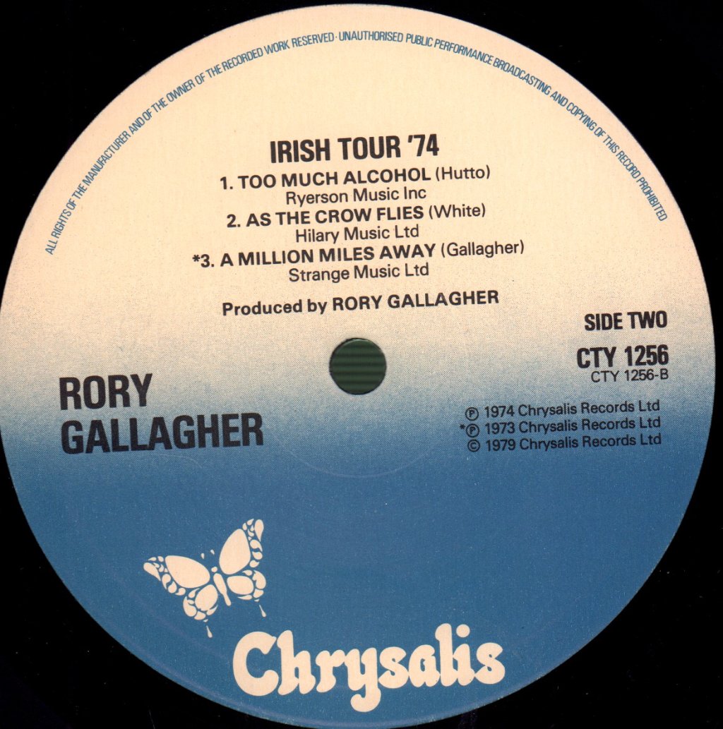 Rory Gallagher - Irish Tour '74 - Double Lp