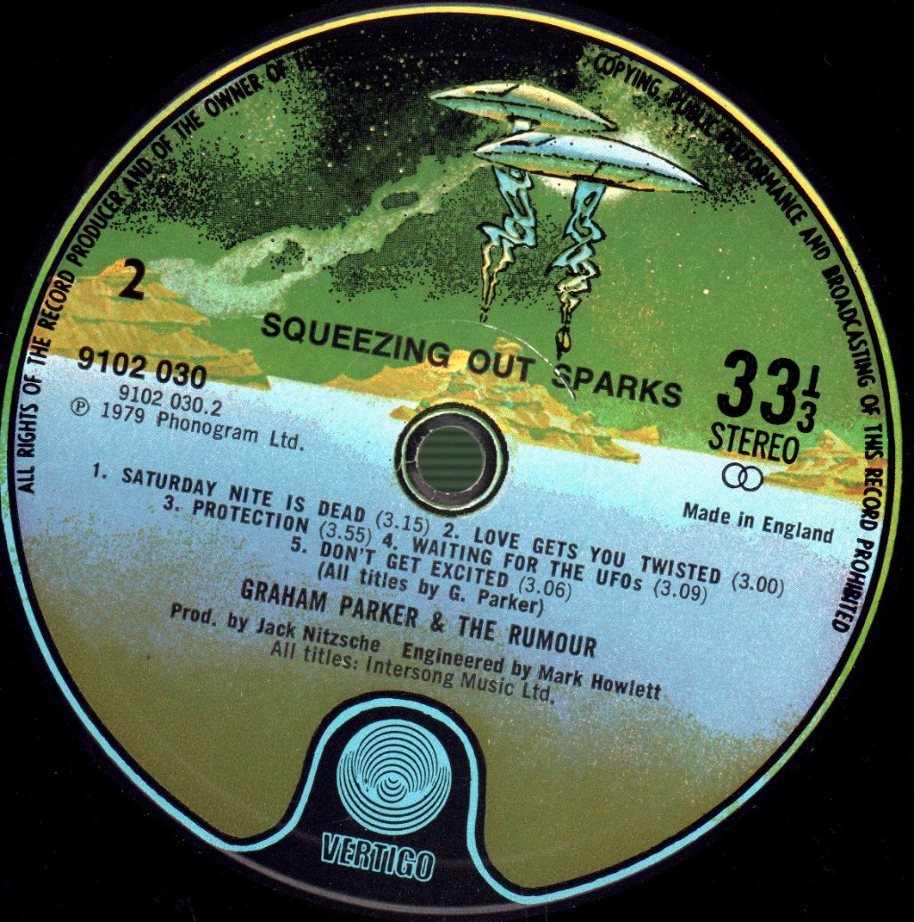 Graham Parker And The Rumour - Squeezing Out Sparks - Lp