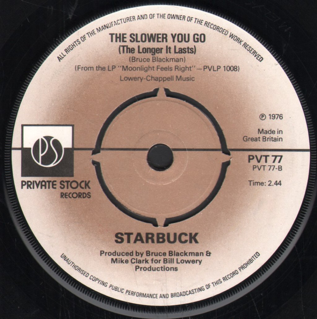 Starbuck - Lucky Man - 7 Inch