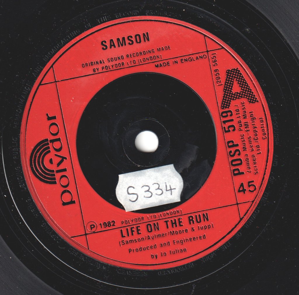 Samson (Nwobhm/Metal Group) - Life On The Run - Double 7 Inch