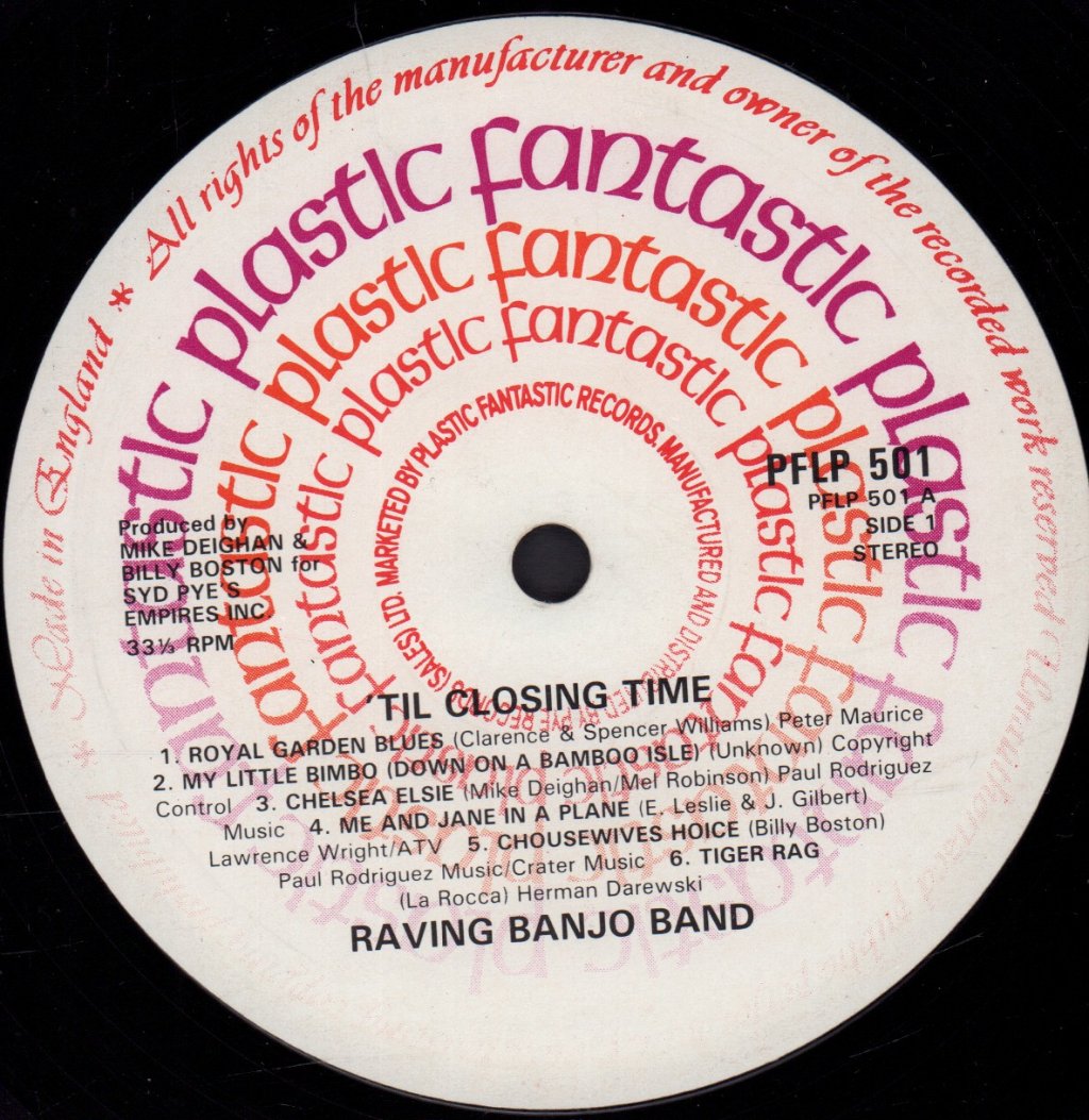 Raving Banjo Band - Until Closing Time - Lp