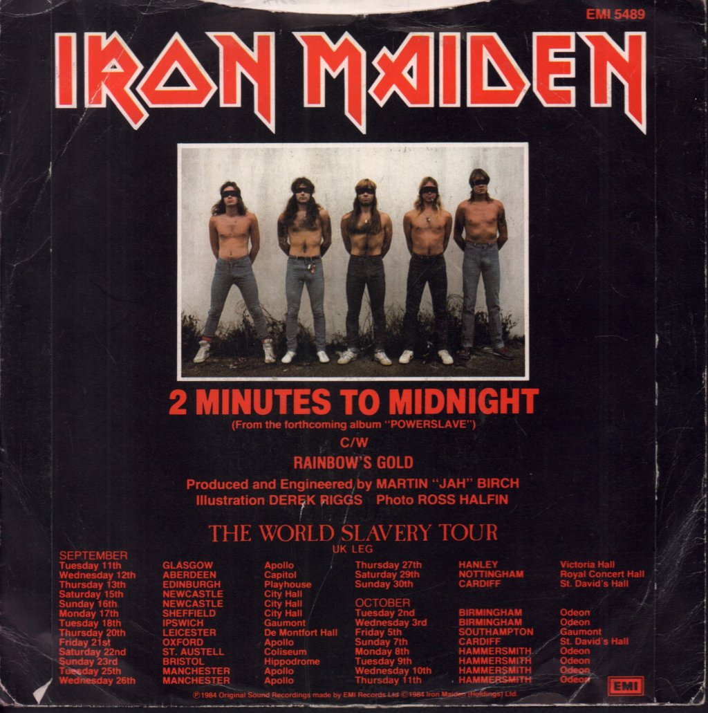 Iron Maiden - 2 Minutes To Midnight - 7 Inch
