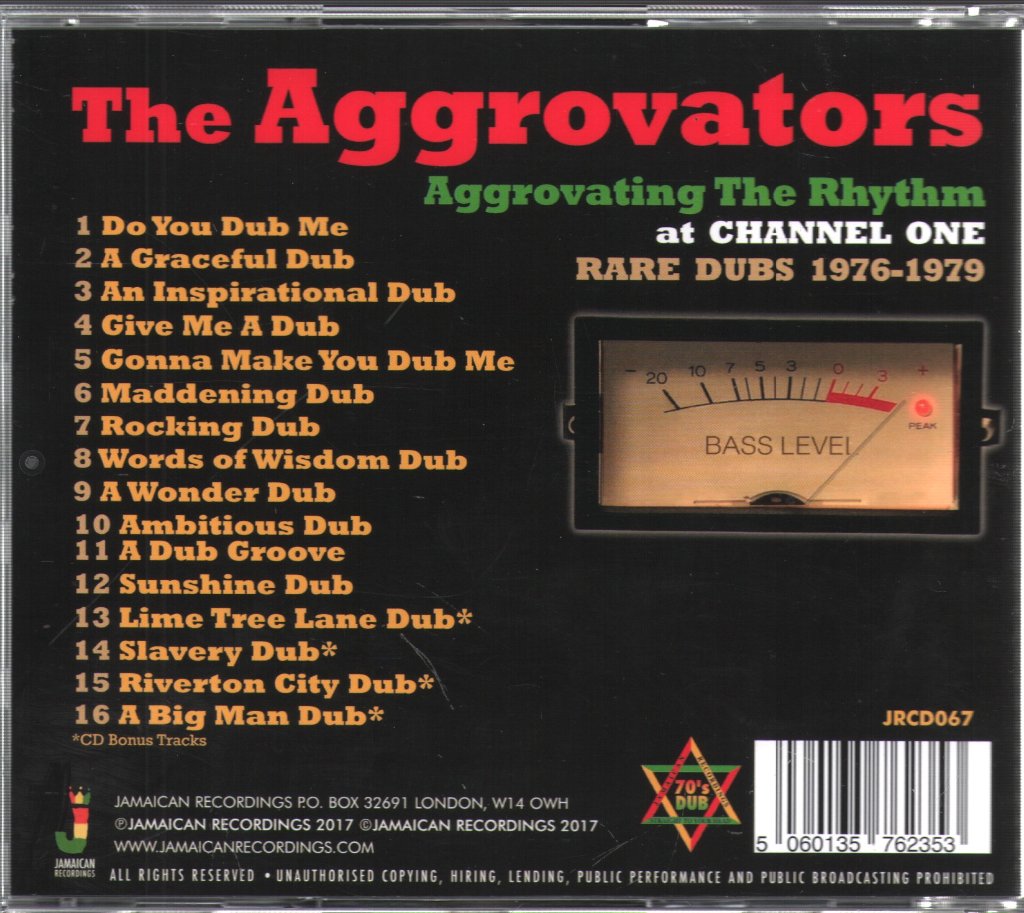 Aggrovators - Aggrovating The Rhythm At Channel One (Rare Dubs 1976-1979) - Cd