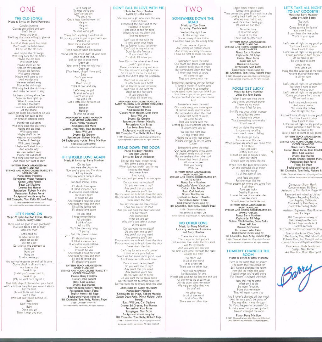 Barry Manilow - If I Should Love Again - Lp