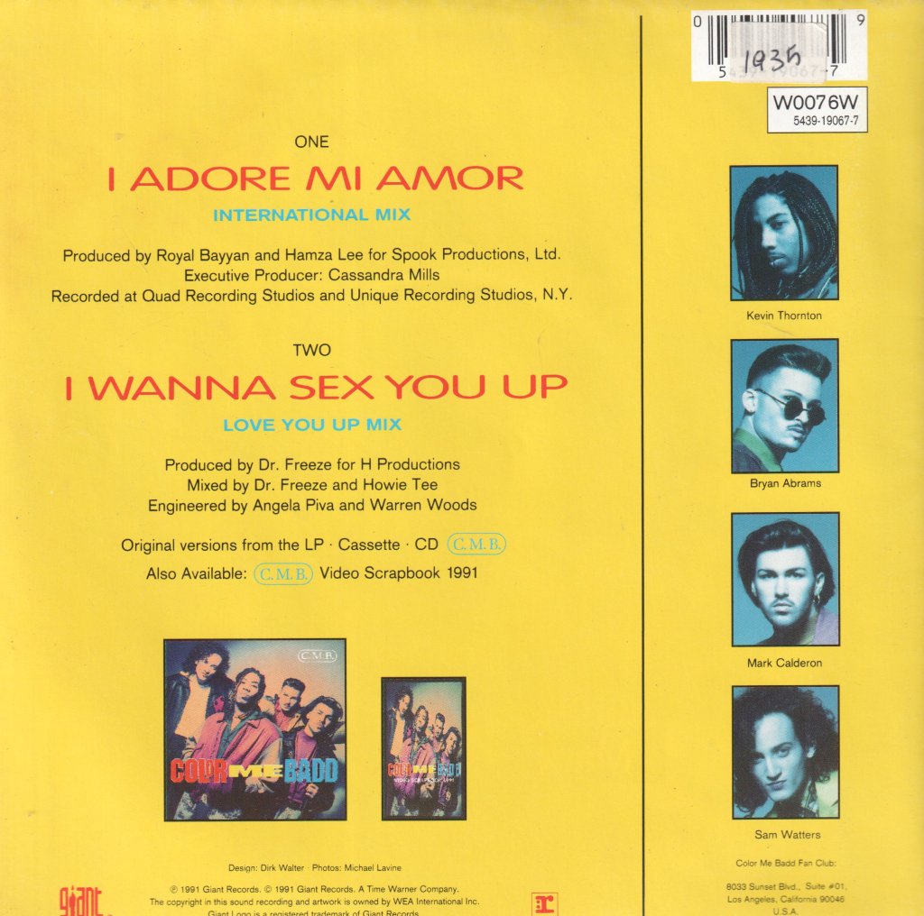 Color Me Badd - I Adore Mi Amor - 7 Inch