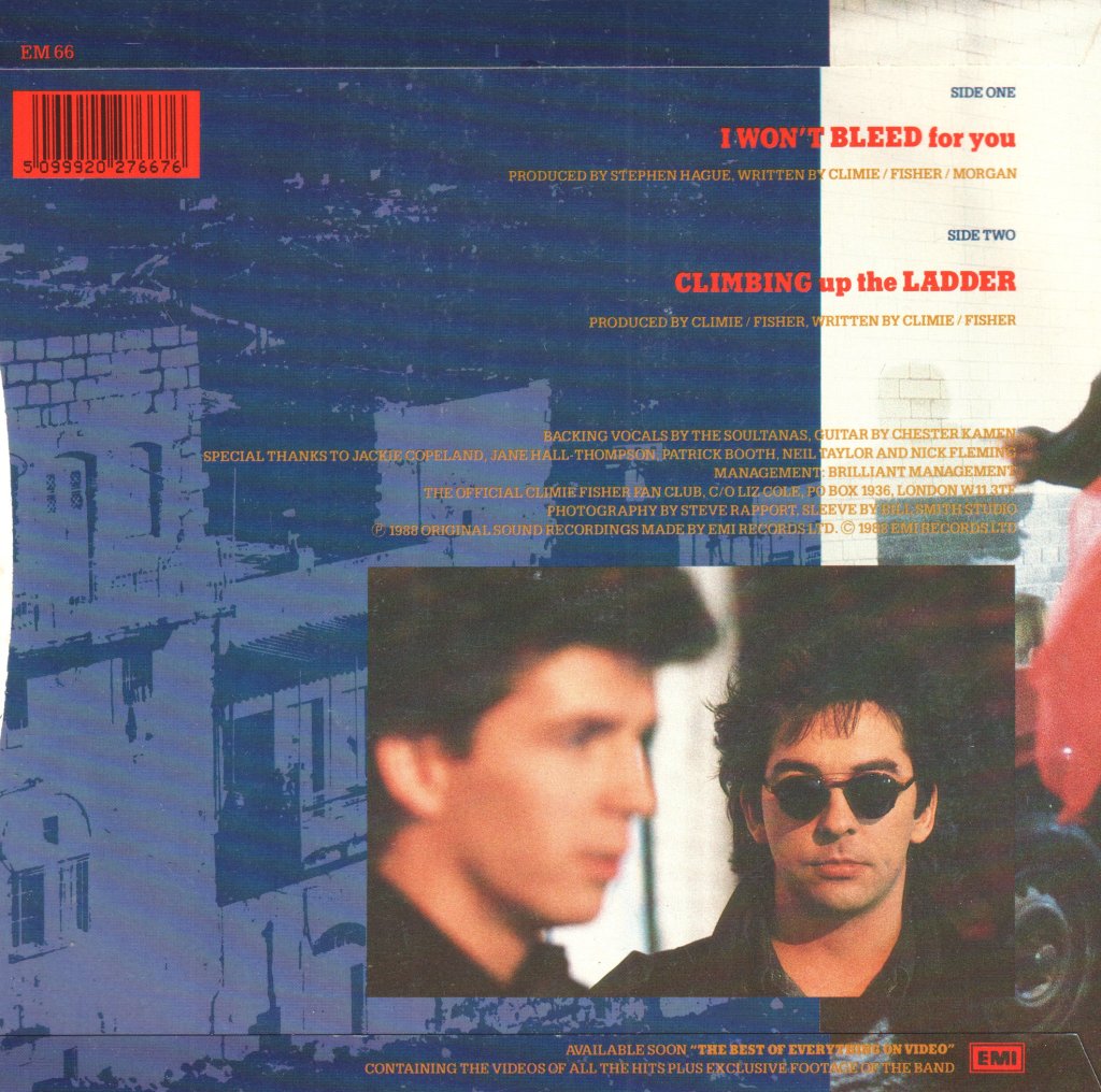 Climie Fisher - I Won't Bleed For You - 7 Inch