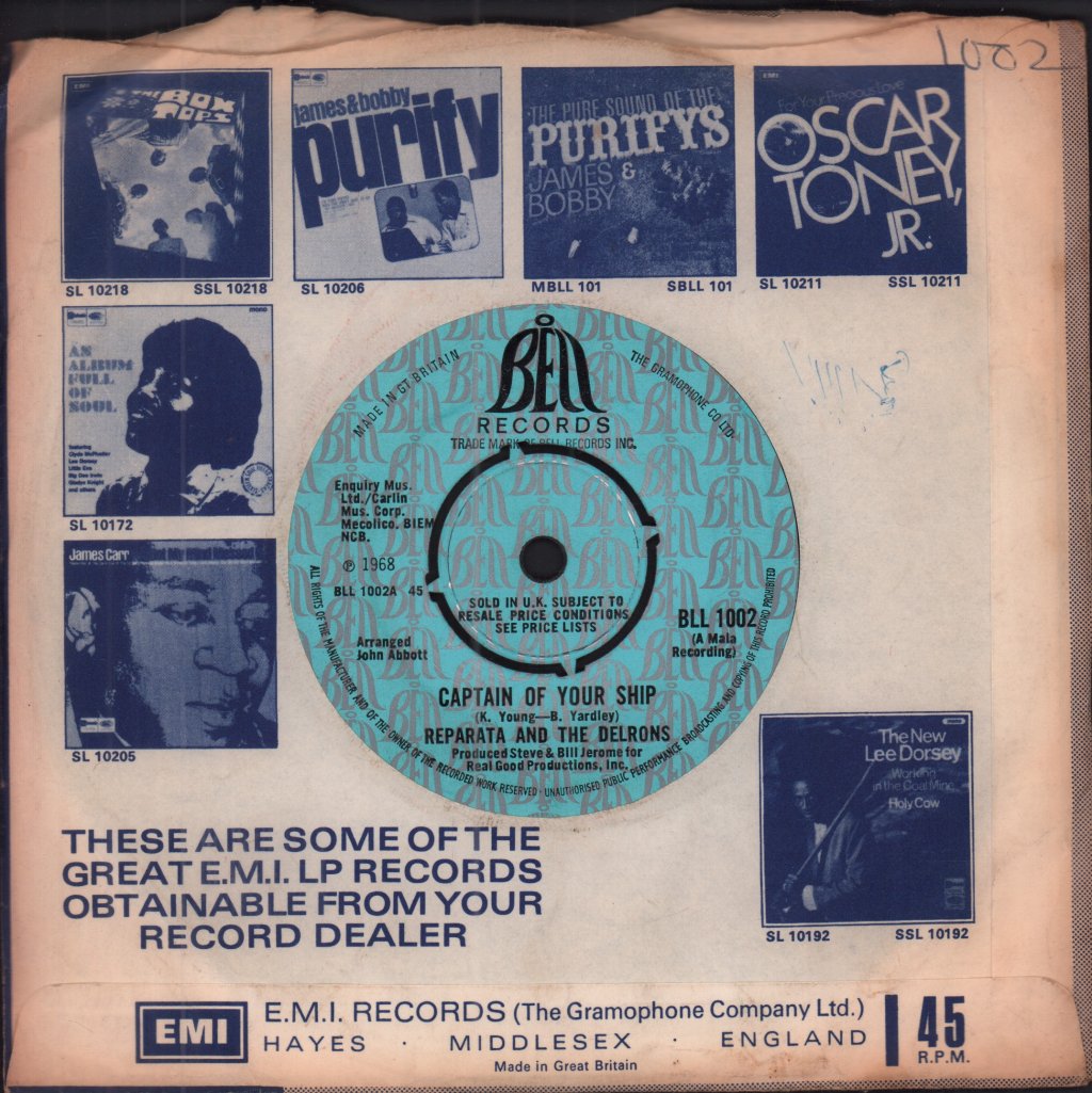 Reparata And The Delrons - Captain Of Your Ship - 7 Inch