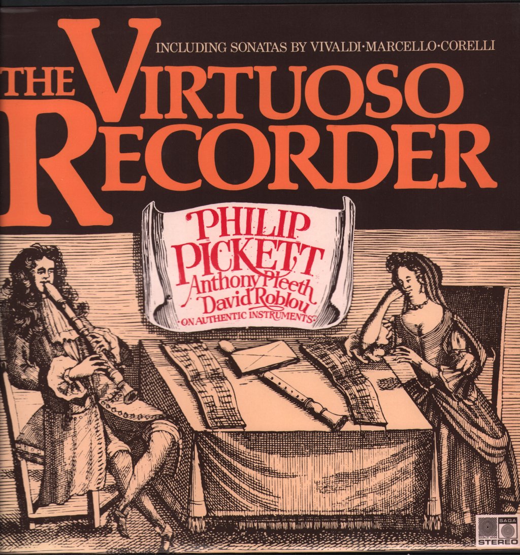 Philip Pickett / Anthony Pleeth / David Roblou - Virtuoso Recorder - Lp