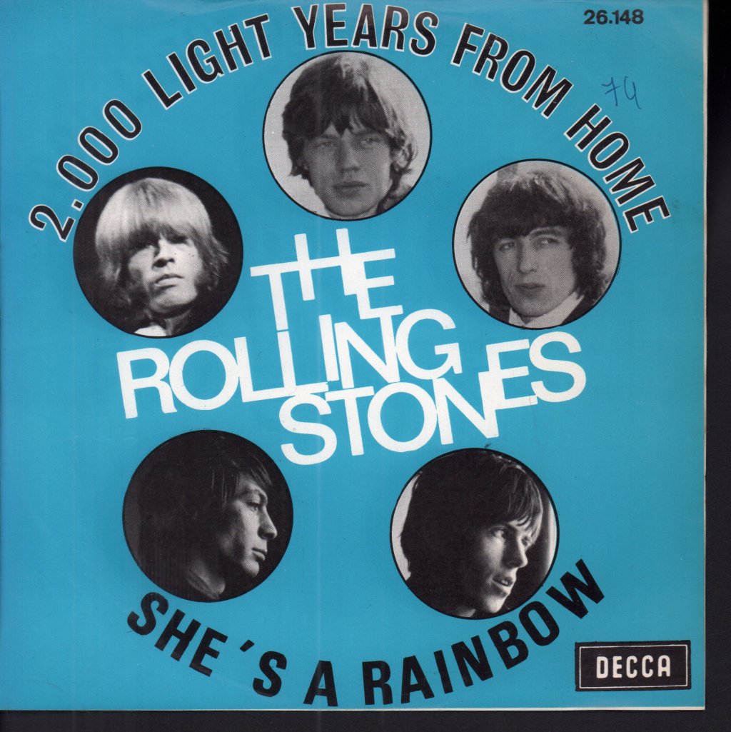 Rolling Stones - 2,000 Light Years From Home - 7 Inch