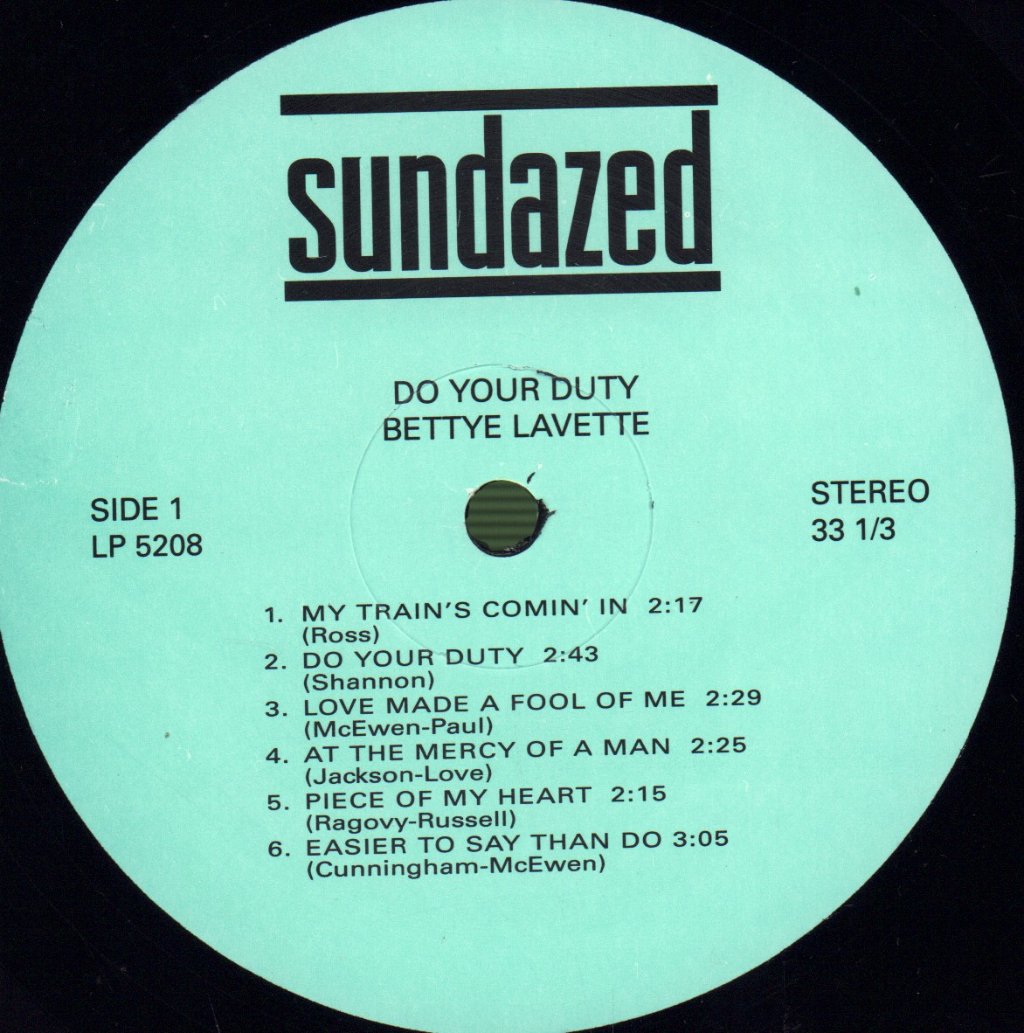 Bettye LaVette - Do Your Duty - Lp