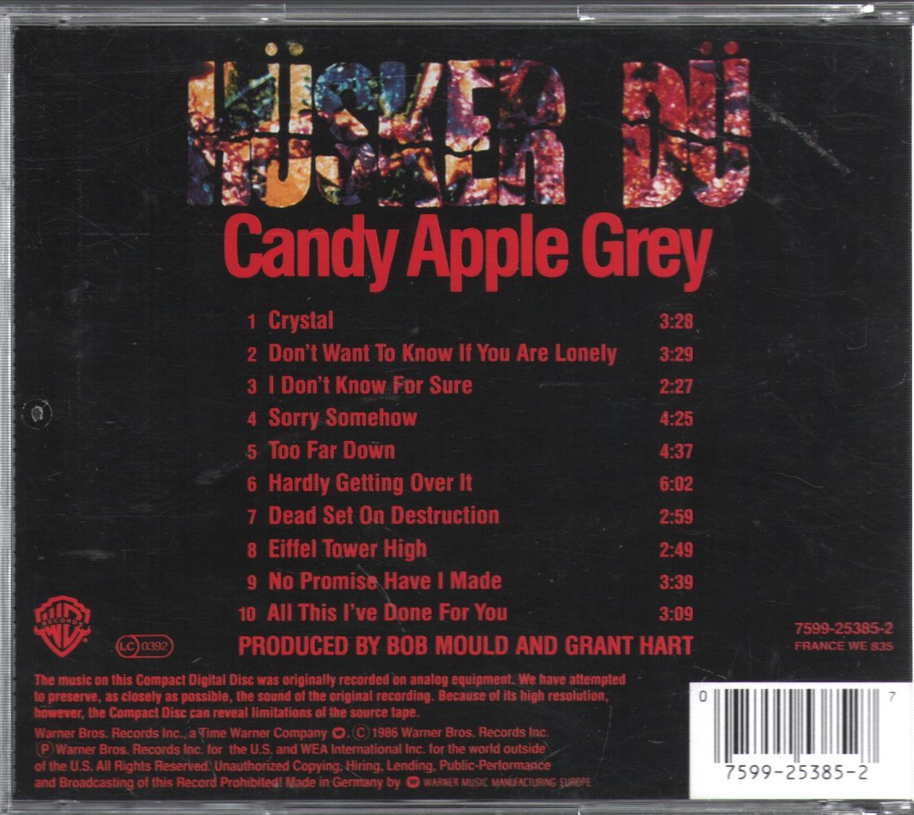 Hüsker Dü - Candy Apple Grey - Cd