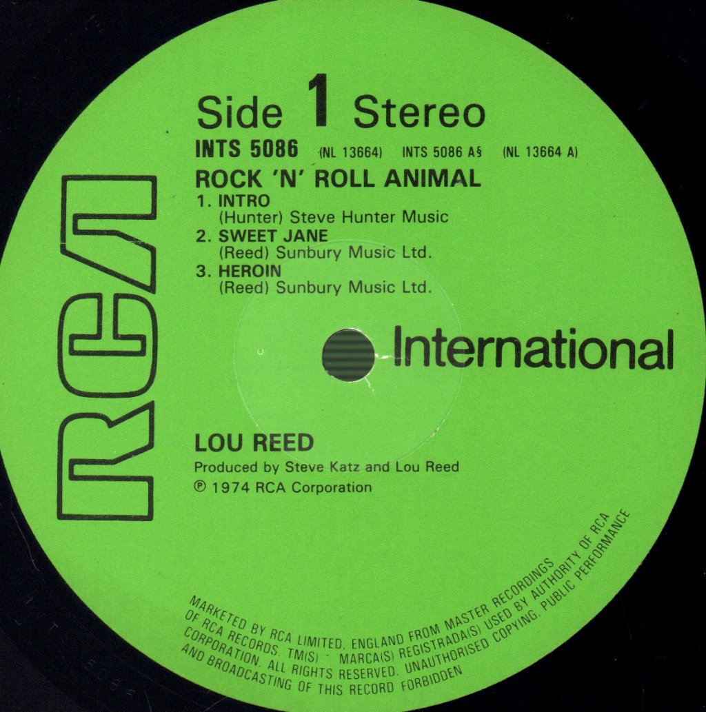 Lou Reed - Rock 'N' Roll Animal - Lp