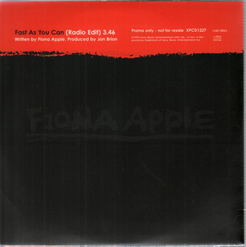 Fiona Apple - Fast As You Can - Cd