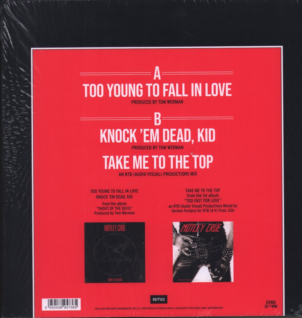 Mötley Crüe - Too Young To Fall In Love EP - 12 Inch