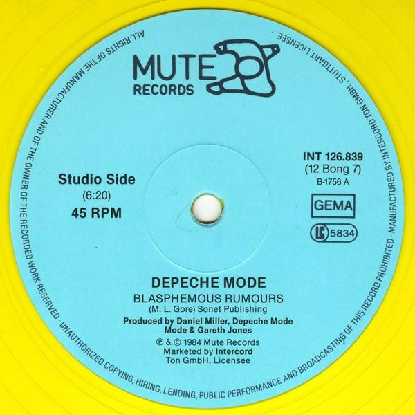 Depeche Mode - Blasphemous Rumours - 12 Inch