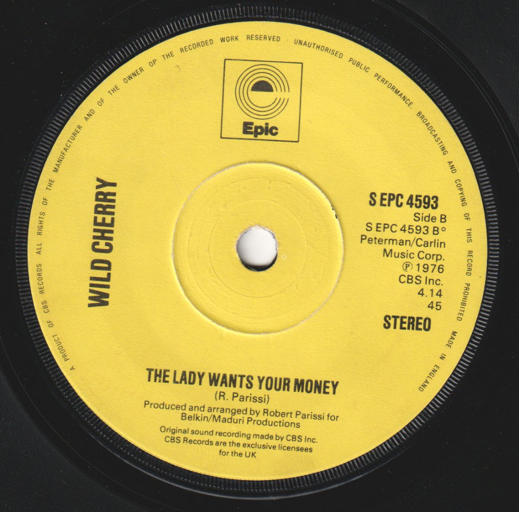 Wild Cherry - Play That Funky Music - 7 Inch