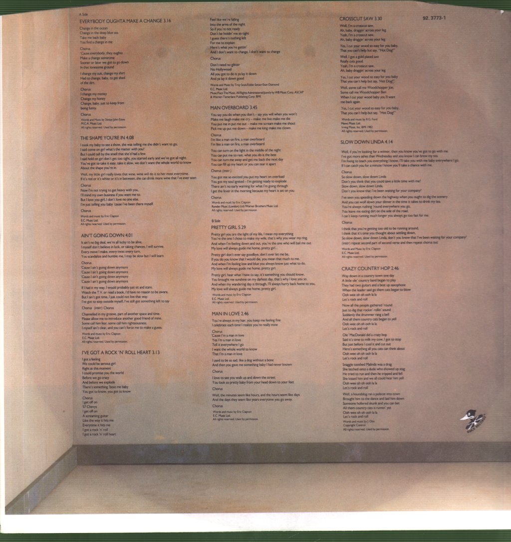 Eric Clapton - Money And Cigarettes - Lp