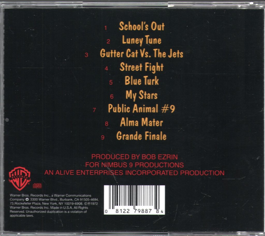 Alice Cooper - School's Out - Cd