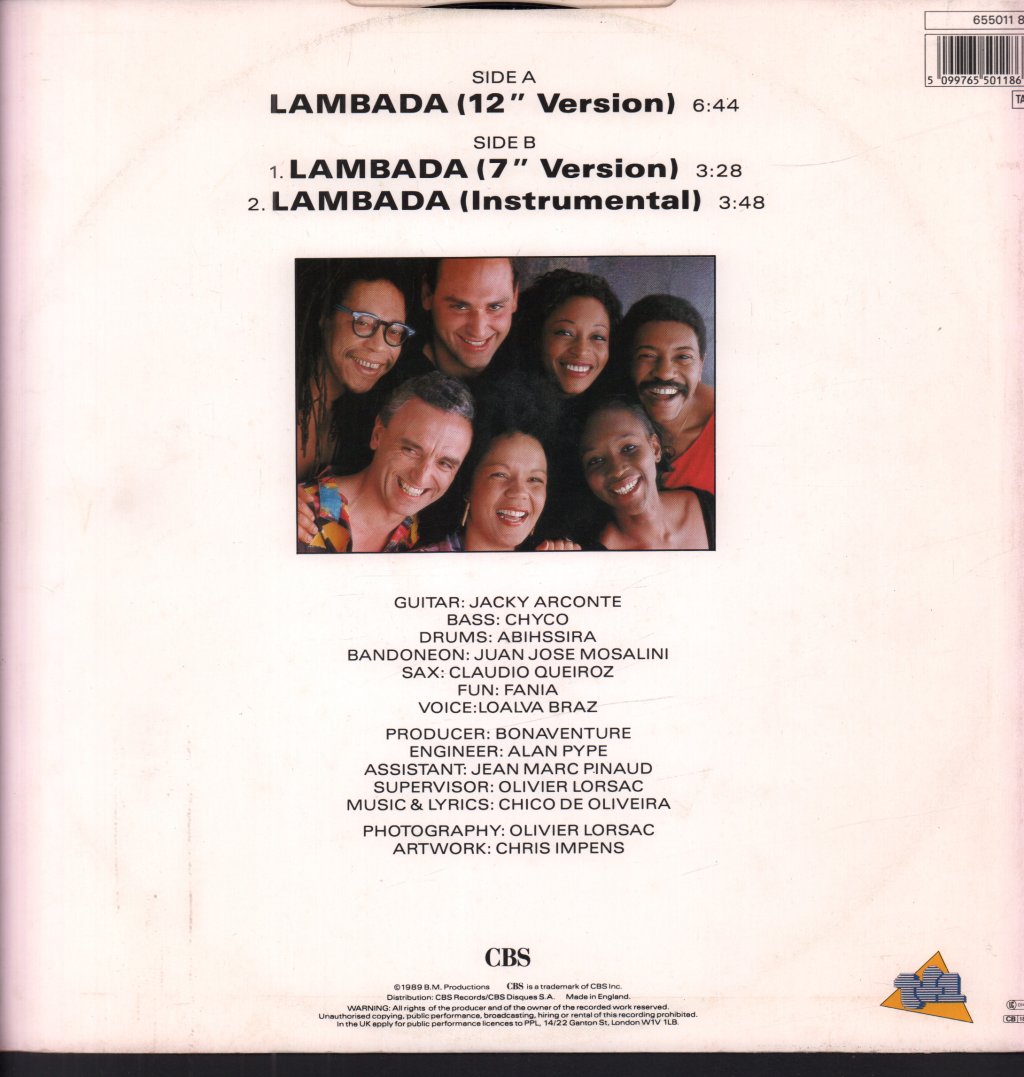 Kaoma - Lambada - 12 Inch