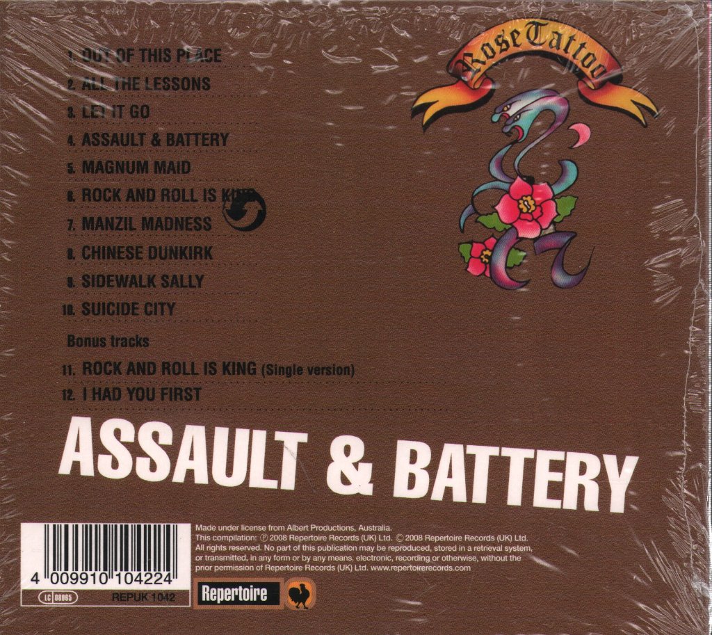 Rose Tattoo - Assault & Battery - Cd