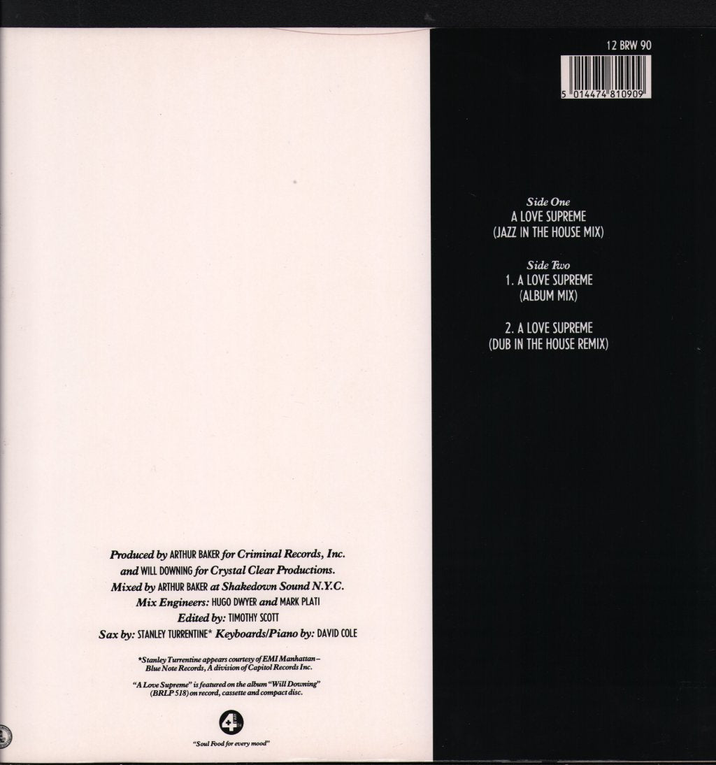 Will Downing - A Love Supreme - 12 Inch