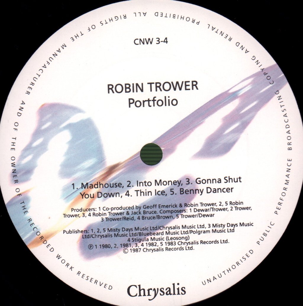 Robin Trower - Robin Trower Portfolio - Double Lp