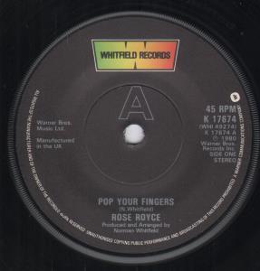 Rose Royce - Pop Your Fingers - 7 Inch
