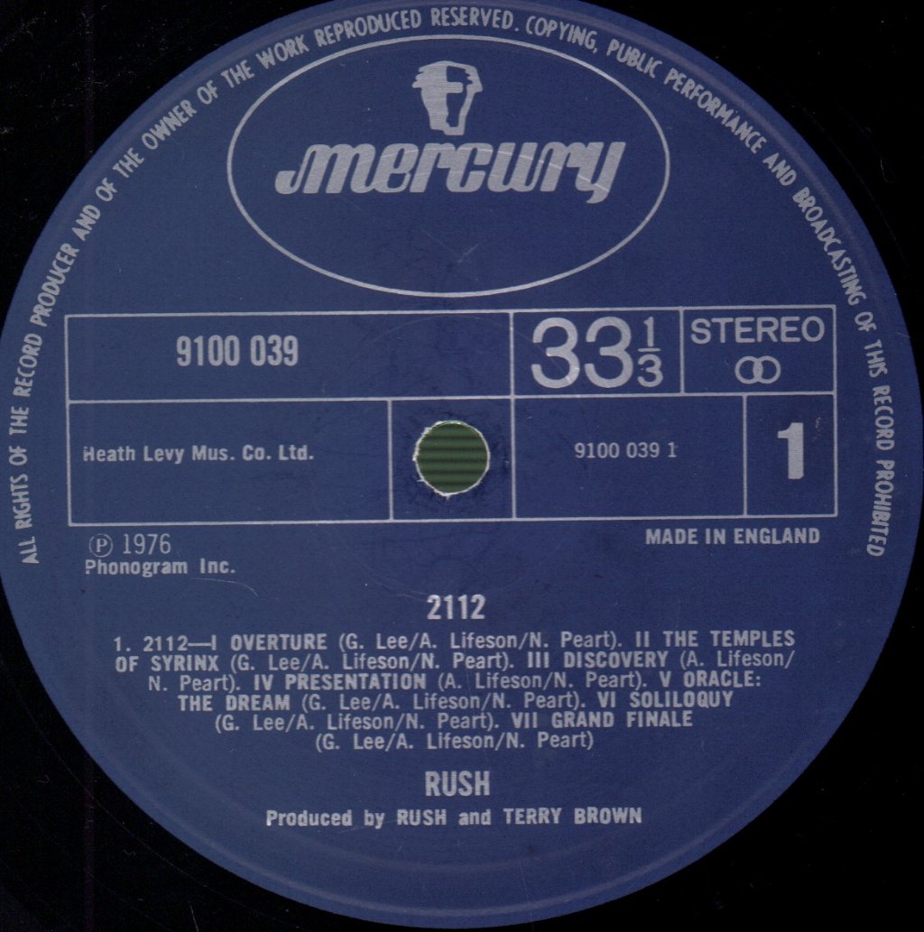 Rush - 2112 - Lp