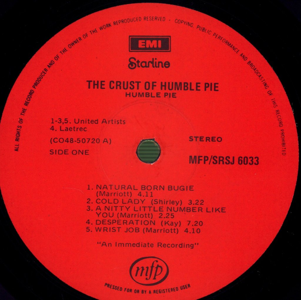 Humble Pie - Crust Of Humble Pie - Lp