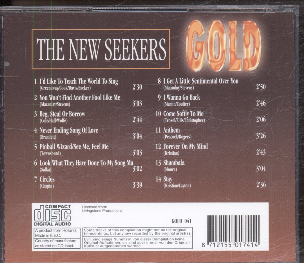 New Seekers - Gold - Cd