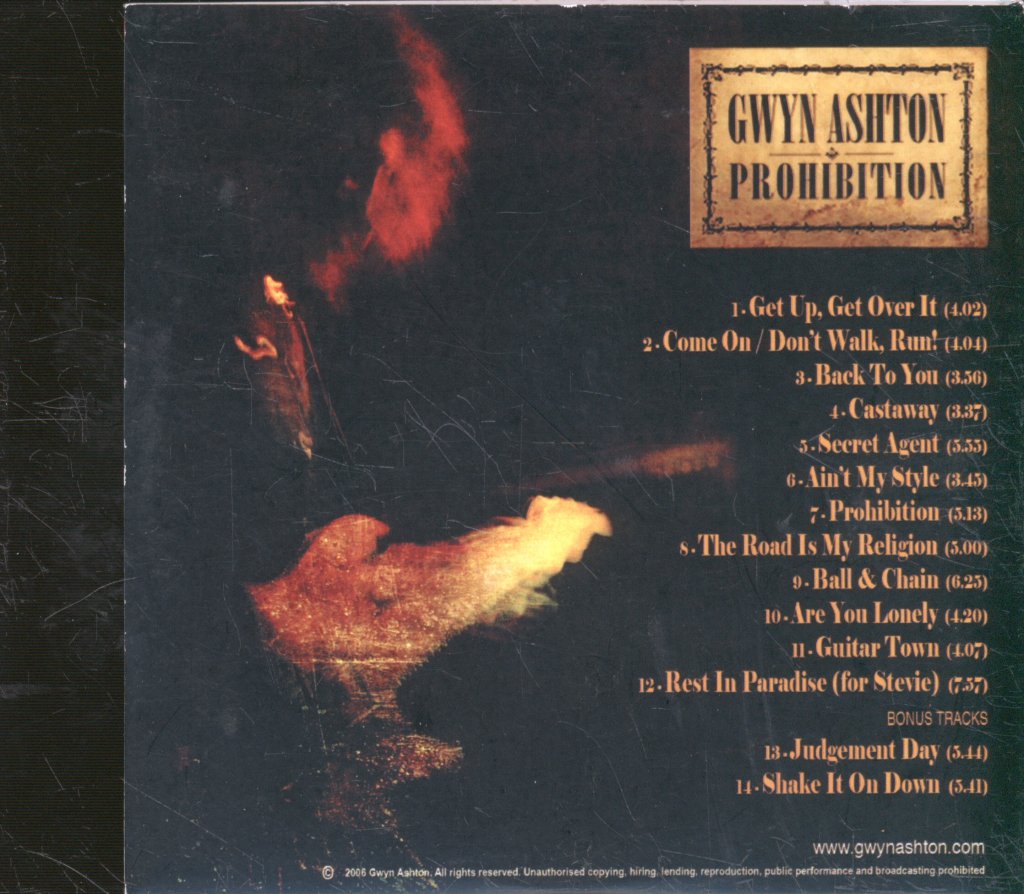 Gwyn Ashton - Prohibition - Cd