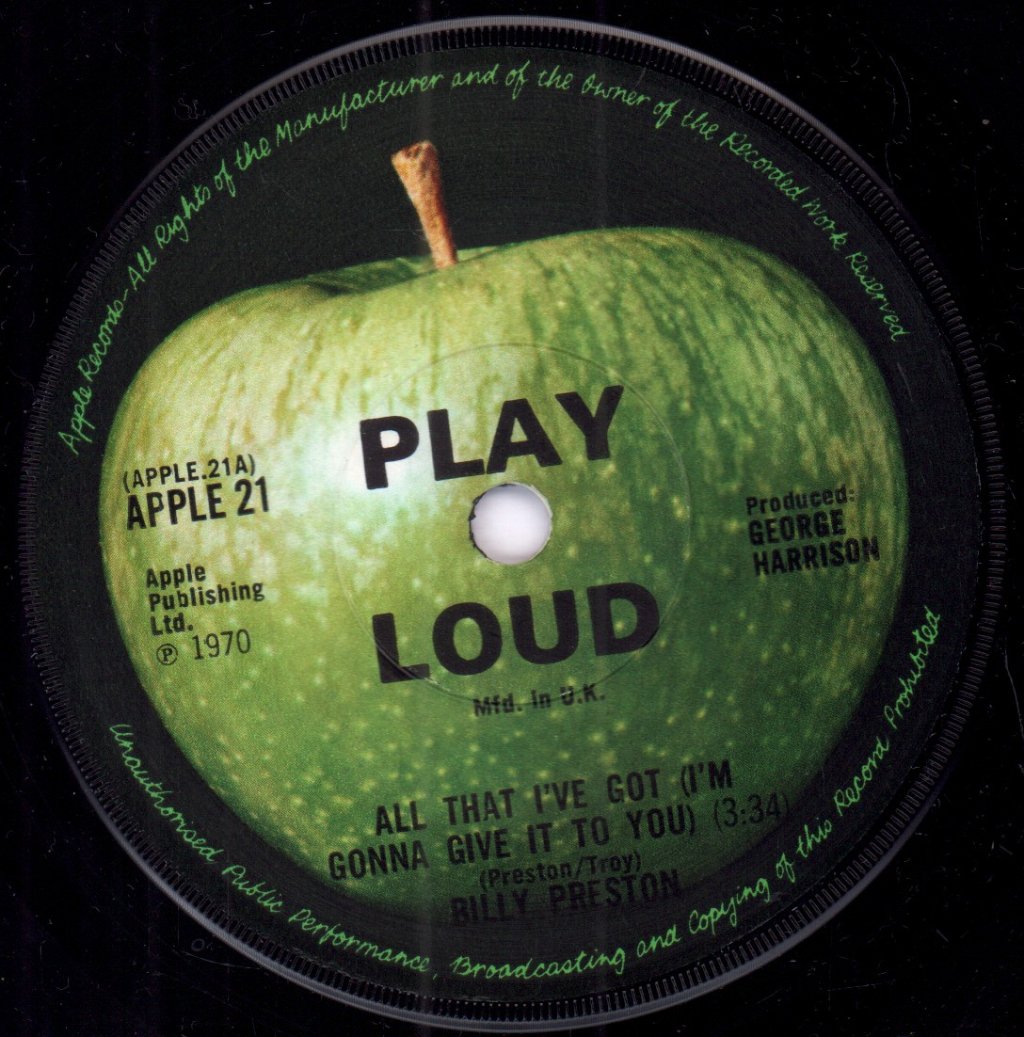 Billy Preston - All That I've Got (I'm Gonna Give It To You) - 7 Inch