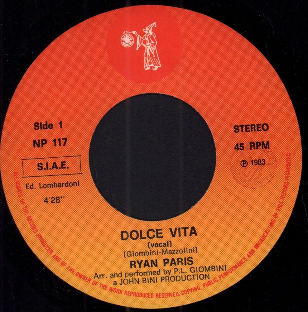 Ryan Paris - Dolce Vita - 7 Inch