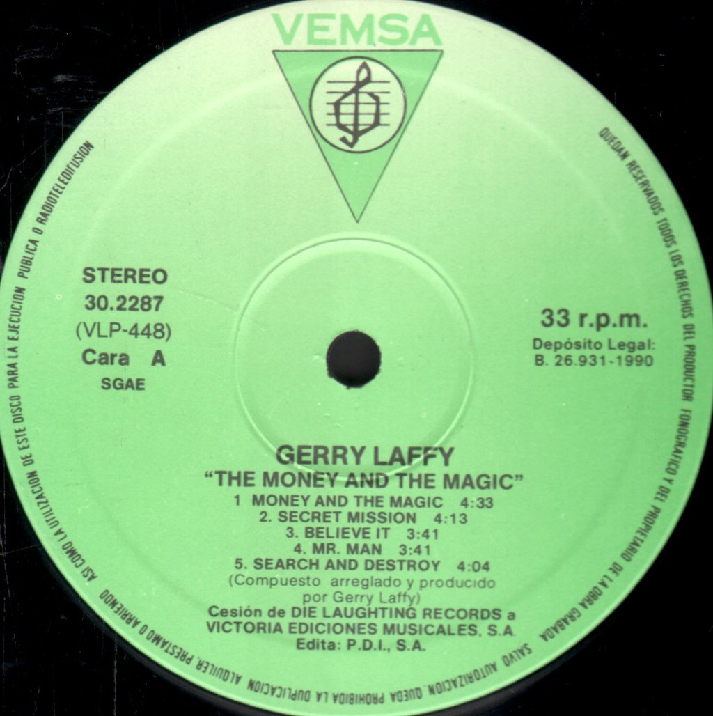 Gerry Laffy - Money And The Magic - Cd