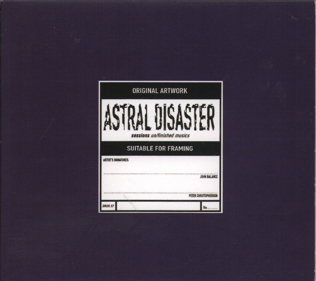 Coil - Astral Disaster Sessions Un/Finished Musics - Cd