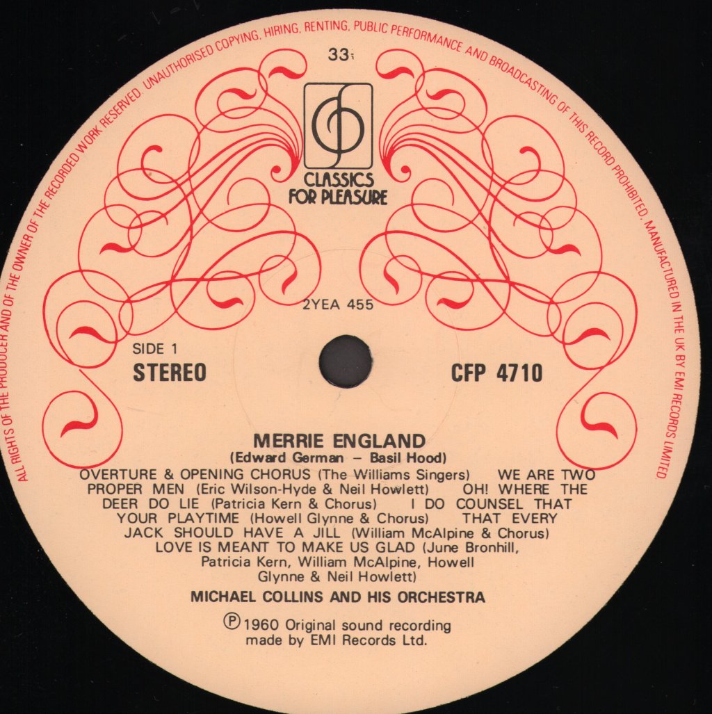 William McAlpine / June Bronhill / Peter Glossop / Michael Collins And His Orchestra - Merrie England - Double Lp